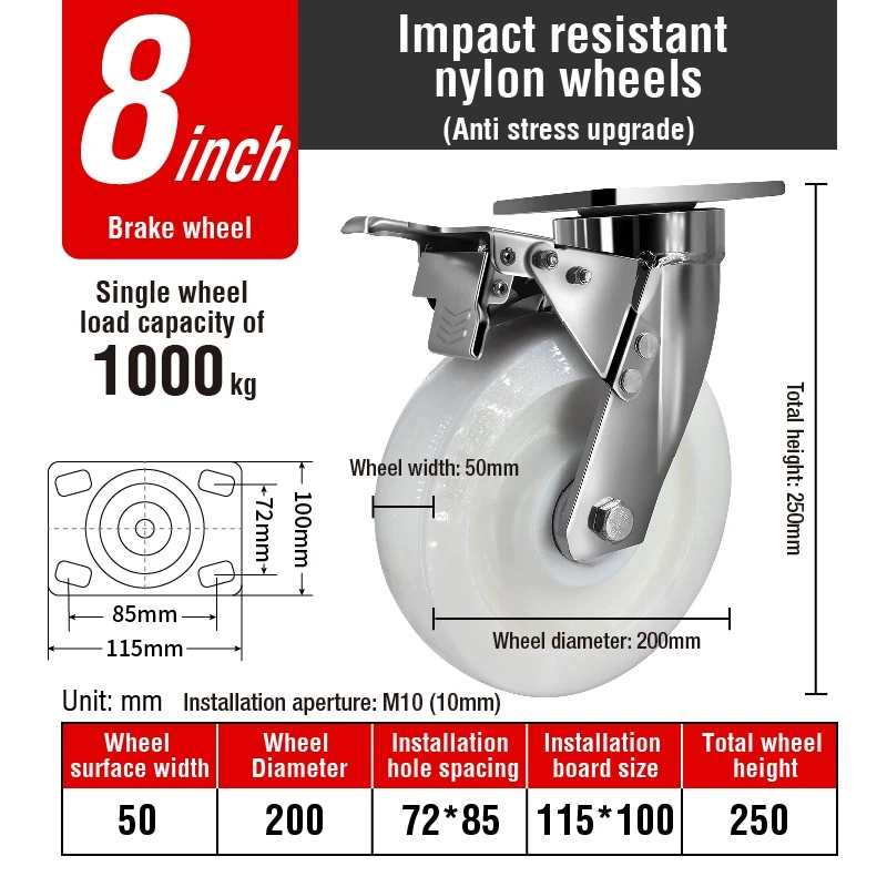 Impact resistant wheel 8 Inch 3 Impact resistant wheel 8 Inch 3
